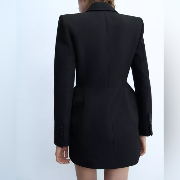 NWT ZARA DOUBLE-BREASTED BLAZER DRESS ZW COLLECTION - Picture 6 of 11
